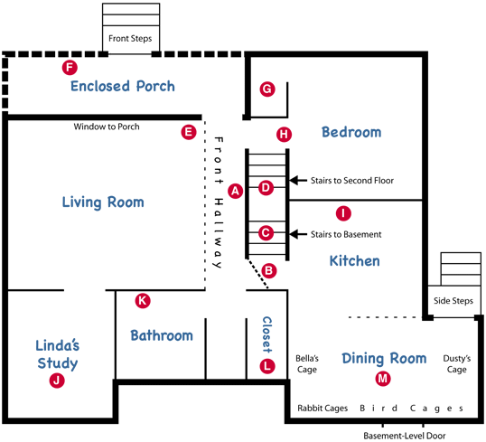 Floor Plan of Bob's House